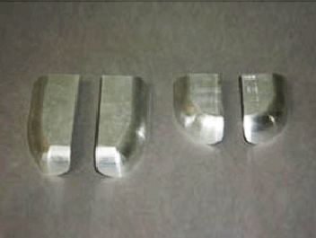 鋁制件去氧化皮、啞光處理前后